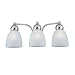 Sea Gull Lighting 44036-962 Metropolis Collection Three-Light Wall Sconce, Brushed Nickel Finish with Satin Etched Glass Sea Gull Lighting 44036-962 Metropolis Collection Three-Light Wall Sconce, Brushed Nickel Finish with Satin Etched Glass
