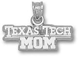 Texas Tech Red Raiders Solid Sterling Silver ''TEXAS TECH'' Mom Pendant