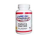 American Natural Papaya Enzyme + 150 mg 60 caps Daily Digestive Health