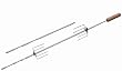 Campingaz Grill Drehspie� mit 2 x 4 Befestigungsnadeln, silber, 205635