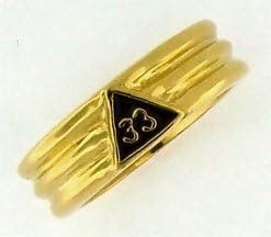 33rd Degree Ring Stainless Steel Layered in Gold (11)
