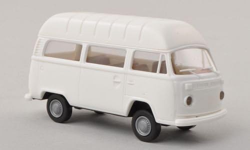 VW T2 High roof Combi, white, Model Car, Ready-made, Brekina 1:87