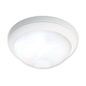 Good Earth Lighting G4552-TWH-I Metro One Light Flush Mount Ceiling Fixture with Opal... by Good Earth Lighting