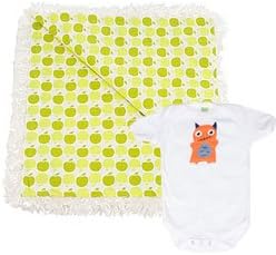 Morado Designs Blanket & Bodysuit Gift Set - Monster & Apples