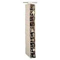 Natural Soft Canvas 10 Pocket Shoe Organizer