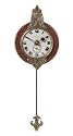Timeworks 4" Wall Clock Small Monarch, Red