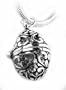 New Sterling Silver FILIGREE EGG Poison Locket Pendant