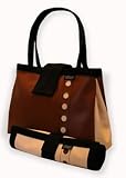 Bomber Diaper Tote - Chocolate & Sand