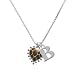 Two Tone Enamel Giraffe Print Heart