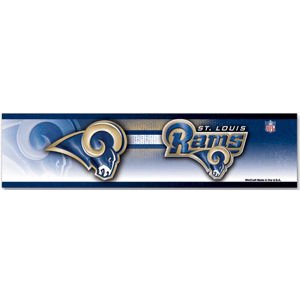 NFL Football St. Louis Rams Bumper Sticker (2-Pack)