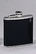 5 OUNCE STAINLESS STEEL BLACK LEATHER FLASK