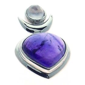 Bountiful Goddess Amethyst + Moonstone Pendant by Sacred Mists Shoppe