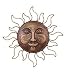 Sun Sundaes Metallic Brass Metal Wall Art Decor Sculpture 16 "