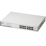 Logitec �M�K�r�b�g�C�[�T�Ή��X�C�b�`���O�n�u/16�|�[�g LAN-GSW16P/MA