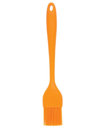 Mrs. Anderson’s Baking Basting Brush, Heat-Resistant Flexible Nonstick Silicone, 10.75-Inches, Cantaloupe