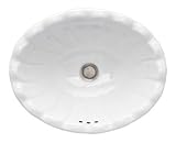 IMAGE OF St. Thomas Creations 1006.000.01 Verna Oval Self-Rimming Lavatory Sink with Overflow, White Finish. Drain stopper not included.