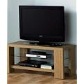 Milan Chunky TV / DVD Unit With Oak Effect Finish
