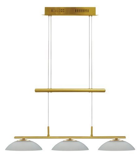 WOFI5 Wofi Pendelleuchte, 3-flammig, L&auml;nge 78 cm, max. Abh&auml;ngung 150 cm, H&ouml;henverstellbar, messing-matt 7941.03.32.0000