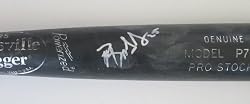 Wladimir Balentien Autographed Baseball Bat, Team Netherlands, Cincinnati Reds, Seattle Mariners, Proof Photo