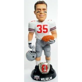 Ohio State Buckeyes Matt Wilhelm 10" Championship Ring White Forever Collectibles Bobble Head