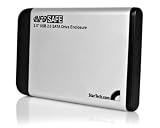 StarTech.com 2.5-Inch Silver USB 2.0 External Hard Drive Enclosure for SATA HDD (SAT2510U2) - Silver