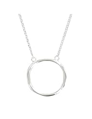 Les Poulettes Jewels - Sterling Silver Necklace and Its Circle