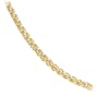 14k Yellow Gold 2mm Italian Round Wheat Chain Necklace, 24"