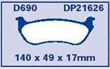 EBC Brake DP21626 Rear Premium Organic Pads