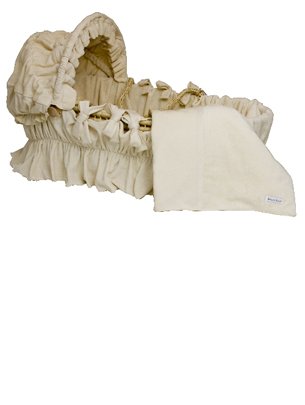 Moses Baskets - Wendy Anne Ivory Velour-Organic Cotton