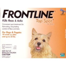 Frontline for Dogs 0-22 Lbs (orange) ~~ 3 month supply