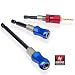 Quick-Change 3-Piece Extension Power Bit Holders with Magnetic Tips
