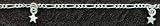 Ankle Bracelet - 9" Sterling Silver 4 Stars Anklet