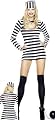 2 Piece Very Short and Sexy Jail Bait Costume (Stockings and ball and chain not included)