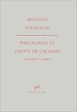 Philosophie et Droits de l'Homme de Kant à Marx