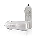 TechMatte Quick Charge 2.0 Car Charger, Adaptive Fast Charger for LG G4, Samsung Galaxy S6 / S6 Edge / Note 5 Note 4, Asus Zenfone 2, HTC One M9 / M8, Moto X Style (With Cable) White