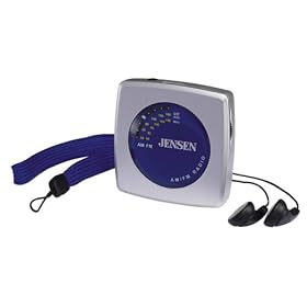 JENSEN SR5 Pocket AM/FM Stereo Radio
