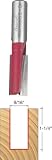 Freud 12-134 9/16-Inch Diameter by 1-1/4-Inch Double Flute Straight Router Bit with 1/2-Inch Shank