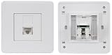 CAT5e RJ-45 Keystone Faceplate, Single Outlet