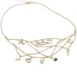 Rocawear Austrian Crystal Gold Tone Charm Necklace