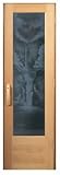 Sauna Door Multonomah Falls Design Glass with Negative Image MFN