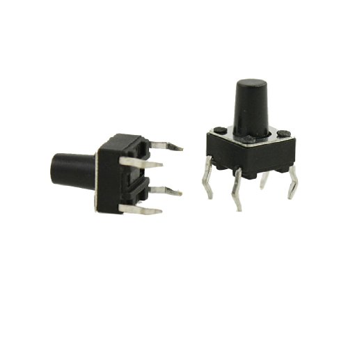 100 Pcs 6 x 6mm x 8.5mm PCB Momentary Tactile Tact Push Button Switch 4 Pin DIP