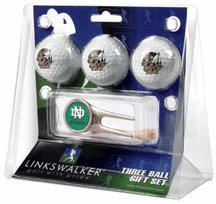 North Dakota Fighting Sioux 3 Golf Ball Gift Pack With Cap Tool