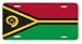 Vanuatu Ni-vanuatu Flag Vanity Auto License Plate