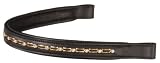 Browband w/Small Jewels and Rectange Gold Chain