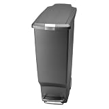 simplehuman 40-Liter Slim Plastic Step Can