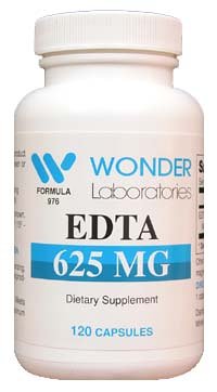 EDTA 625 Mg Our EDTA Is an Amino Acid EDTA Disodium Chelate 120 Capsules #9761