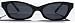 Porn Star Optics TEASER Pearl Black Sunglasses with Smoke Polycarbonate Lenses