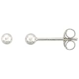 3mm Sterling Silver Ball Stud Earrings
