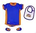 Denver Nuggets Two Color Creeper with Bib and Booties, Size= 6 - 9 Months