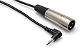 Hosa XVM-110M Right Angle 3.5mm TRS to XLR3M 10 Ft